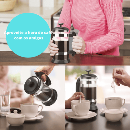 CAFETEIRA COM PRENSA FRANCESA - CoffeeMax