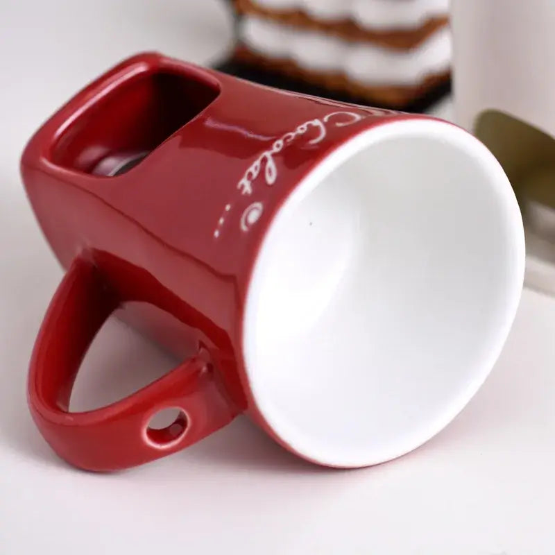 CANECA DE CERÂMICA EUROPEIA, PARA DERRETER CHOCOLATE