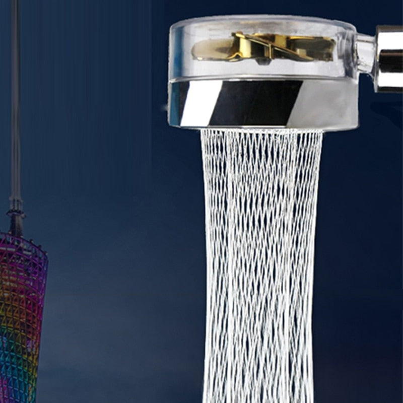 Cabeça De Chuveiro Com Hélice De Pressão Turbo Portátil