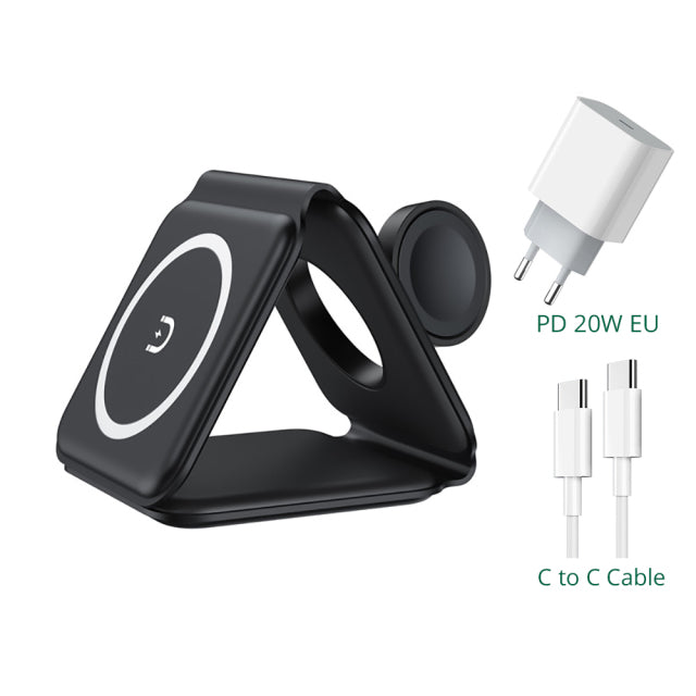 carregador por indução 3 em 1 Max Plus
